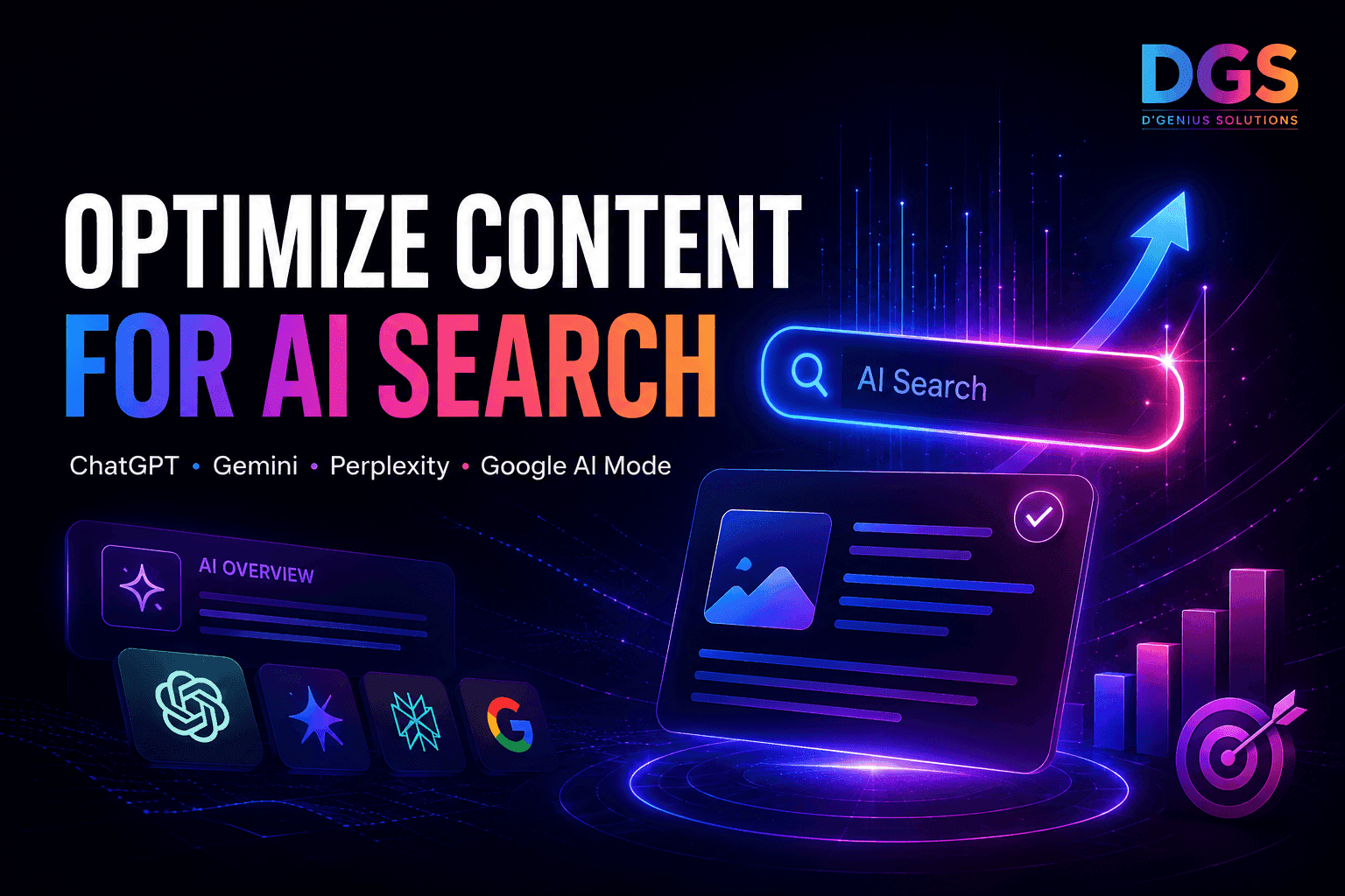 Optimize content for AI search across ChatGPT, Gemini, Perplexity and Google AI Mode