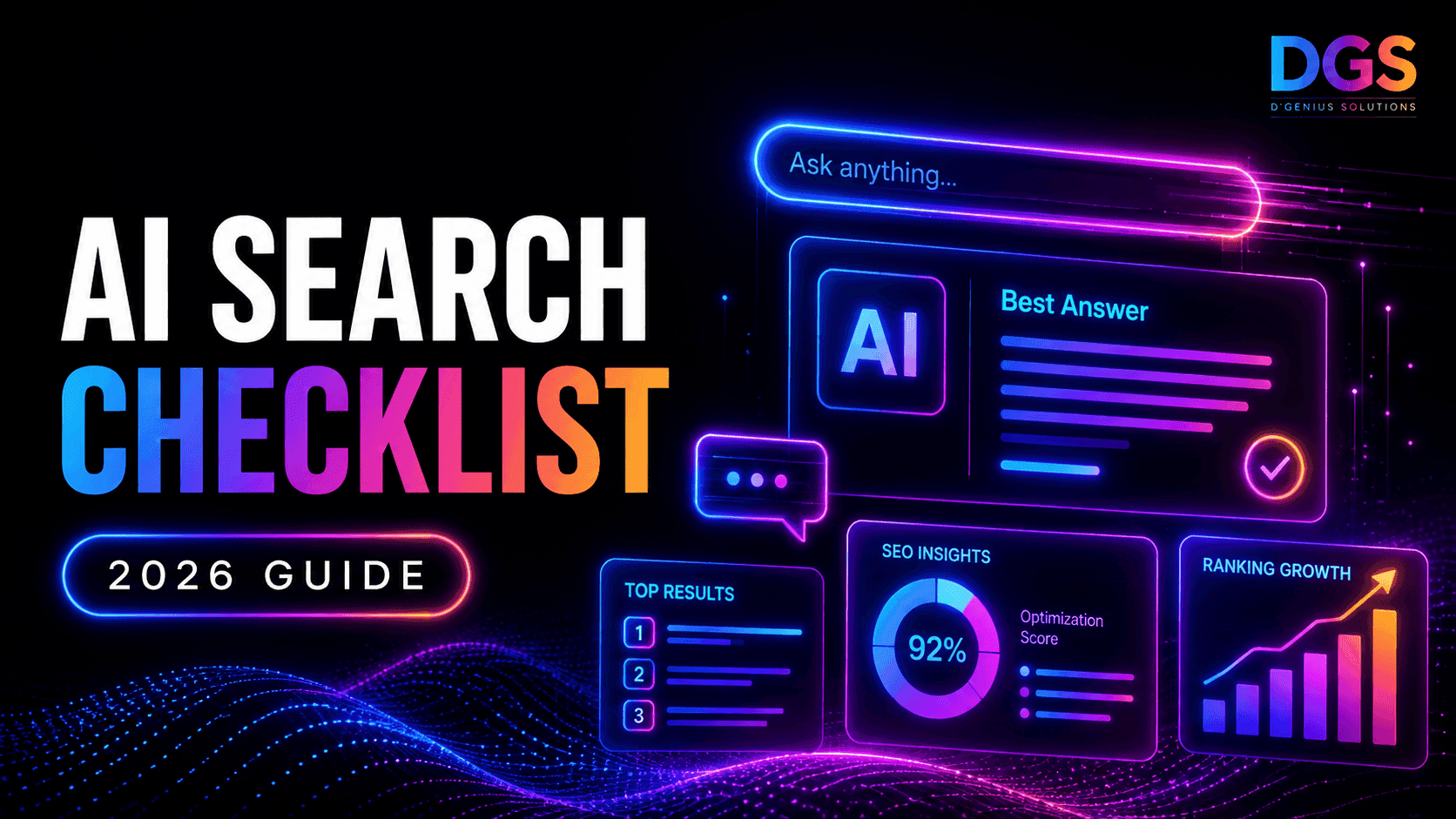 AI Search Checklist 2026 website optimization guide