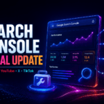 Google Search Console social media update for Instagram YouTube X and TikTok visibility tracking