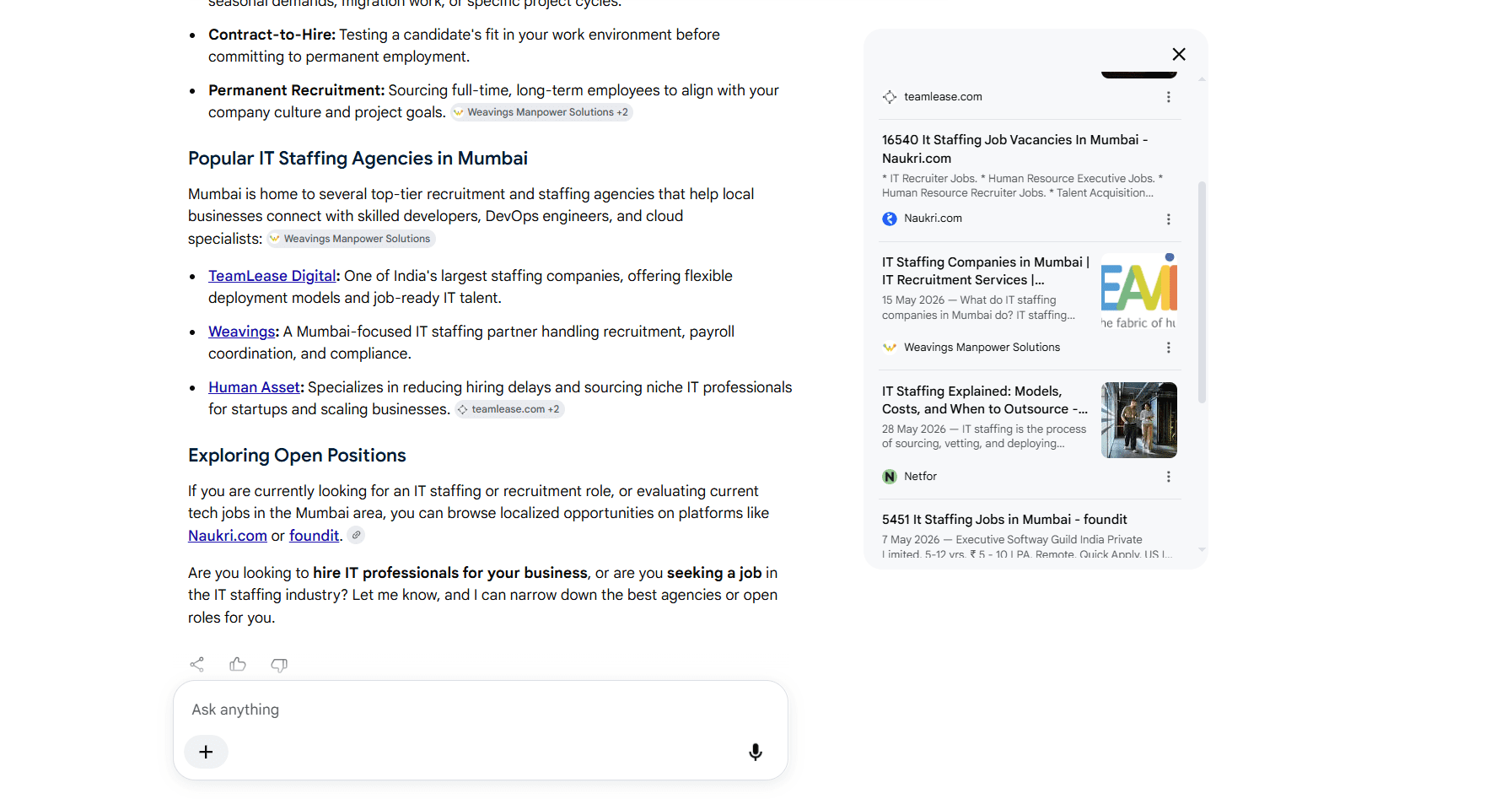 D'Genius Solutions case study result snapshot showing improved search visibility