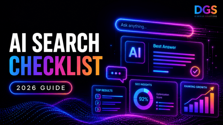 AI Search Checklist 2026 website optimization guide