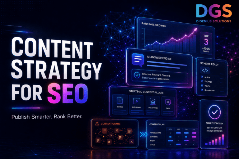 content strategy for SEO by D’Genius Solutions