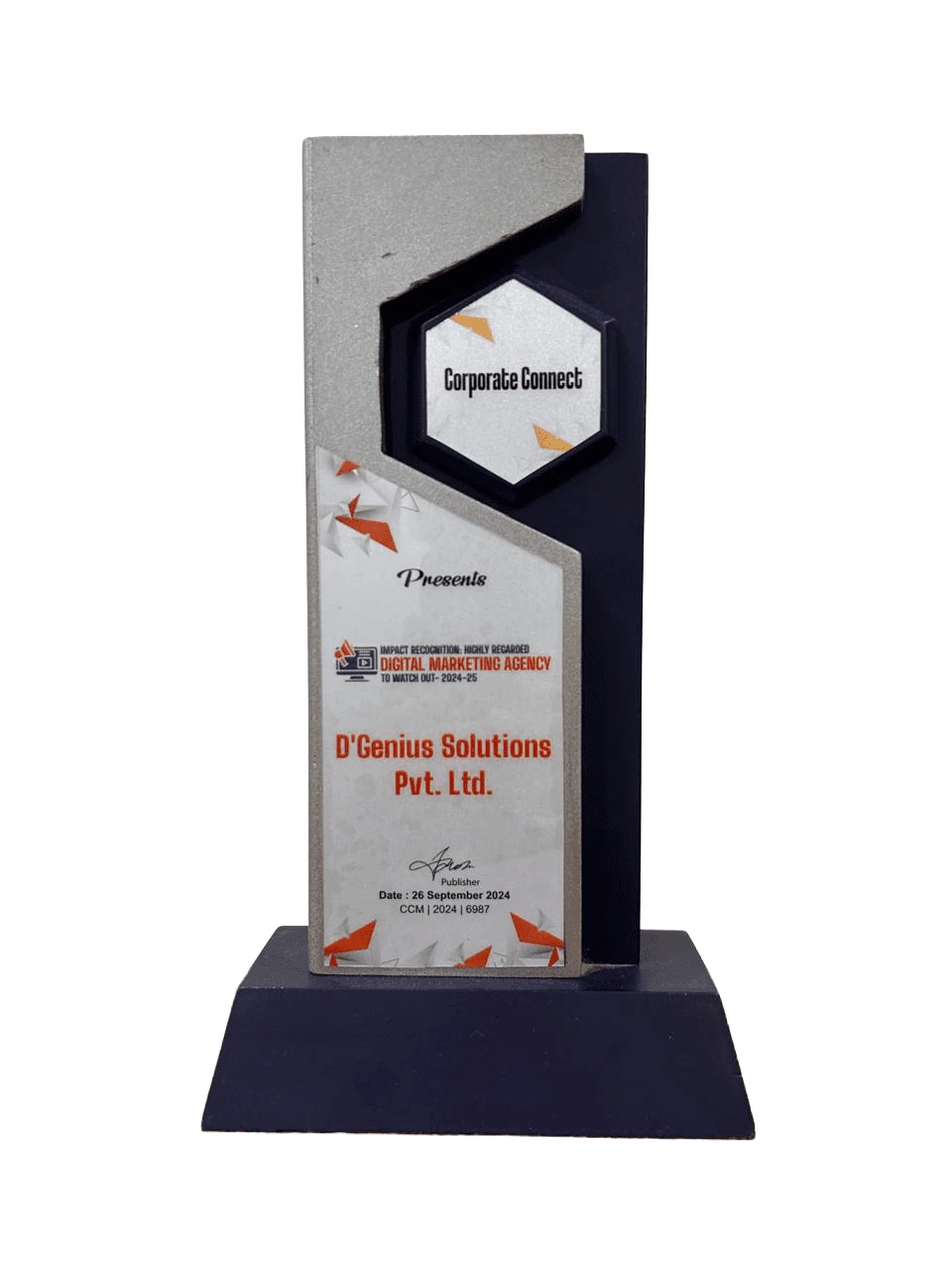 Corporate Connect highly regarded digital marketing agency award