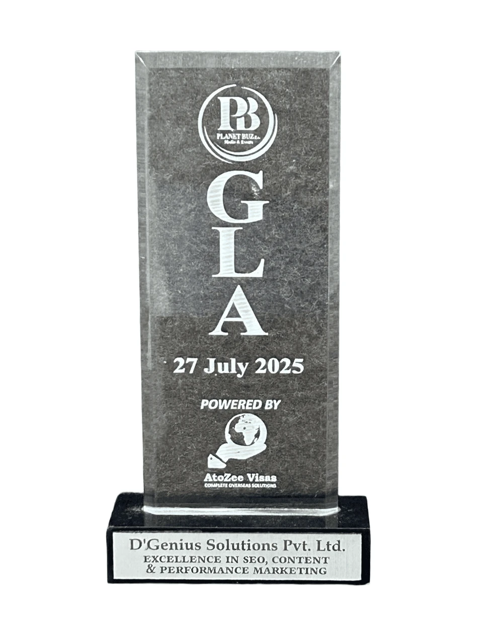 GLA award for excellence in SEO content and performance marketing