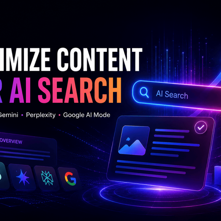 Optimize content for AI search across ChatGPT, Gemini, Perplexity and Google AI Mode